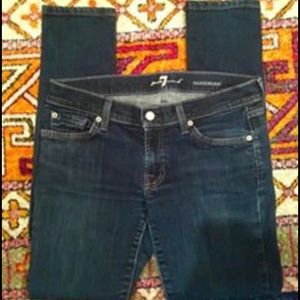 Size 29, 7FAM Roxanne Skinny Jeans.runs small